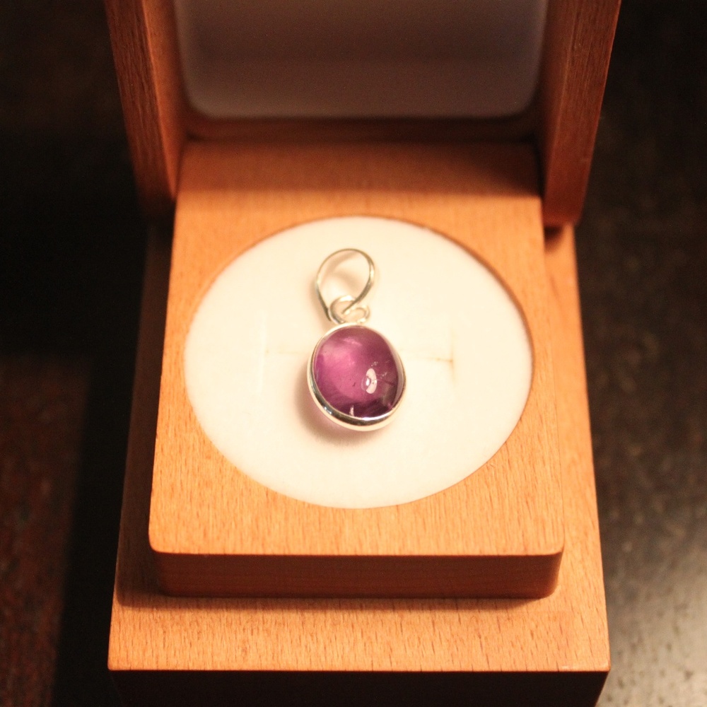 **NEW** Amethyst Pendant February Birthstone - Picture 2 of 7